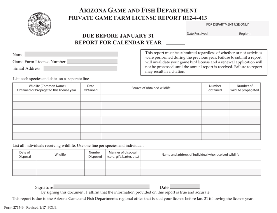 Form 2713 B Fill Out Sign Online And Download Printable PDF Arizona form-2713-b-fill-out-sign-online-and-download-printable-pdf-arizona