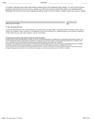 Form 18-A Scientific Collecting License Application - Arizona, Page 4