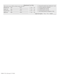 Form 2723-A Wildlife Rehabilitation License Application - Arizona, Page 3