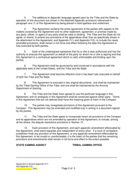 Agreement to Amend Appendix F(1) and Appendix F(2) Between the Indian Community and the State of Arizona - Arizona, Page 2