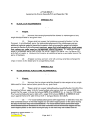 Agreement to Amend Appendix F(1) and Appendix F(2) Between the Indian Community and the State of Arizona - Arizona, Page 4