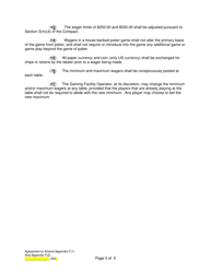 Agreement to Amend Appendix F(1) and Appendix F(2) Between the Indian Community and the State of Arizona - Arizona, Page 5