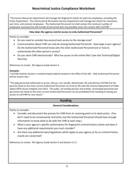 Noncriminal Justice Compliance Worksheet - Arizona, Page 2