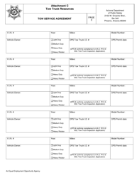 Attachment C Tow Service Agreement - Arizona, Page 3