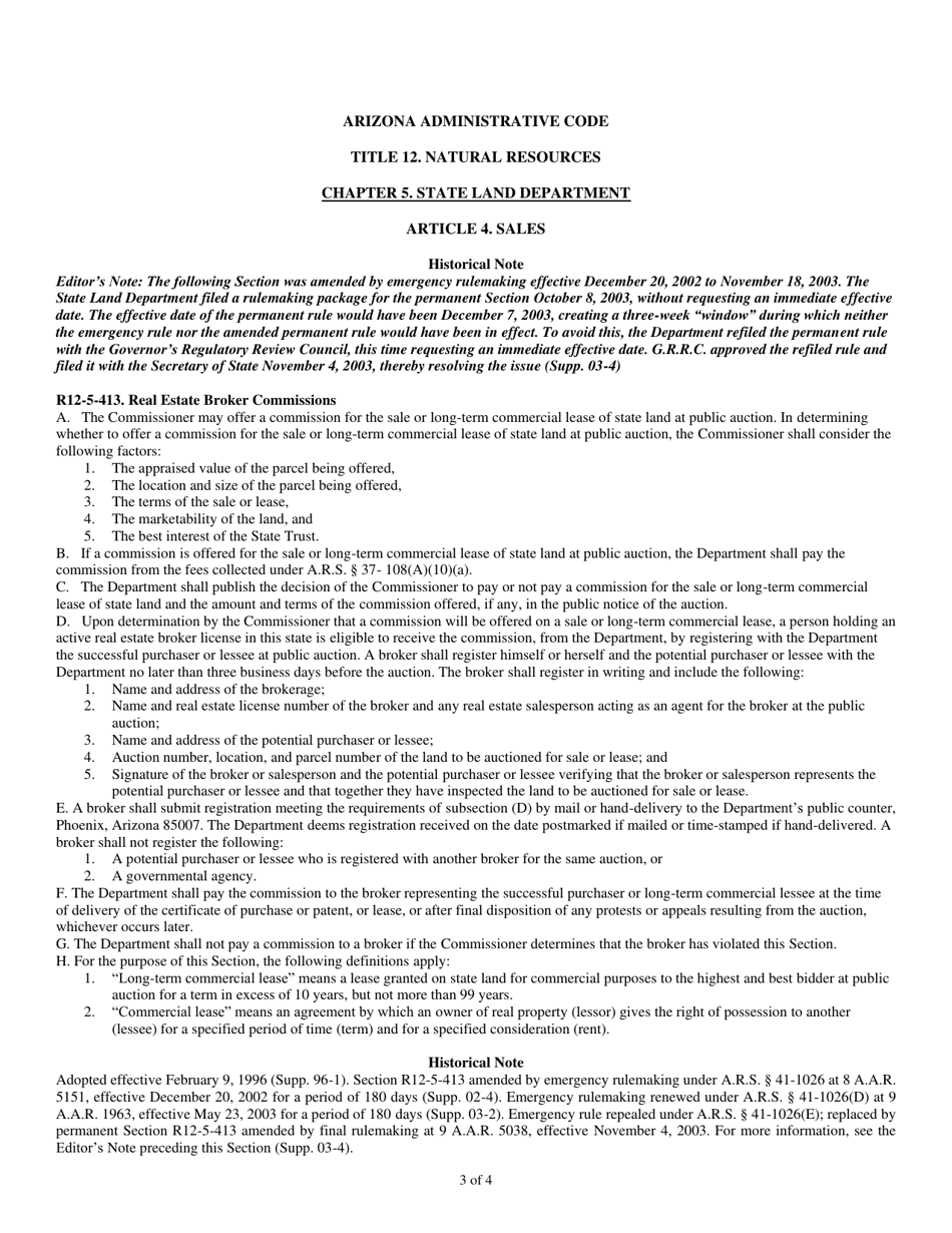Broker Registration / Bidder Certification - Arizona, Page 3