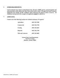 Land Treatment Application - Arizona, Page 2