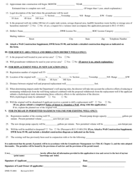 Form DWR55-0001 &quot;Application for a Permit to Drill or Operate a Non-exempt Well Within an Active Management Area Pursuant to a.r.s. 45-599&quot; - Arizona, Page 2