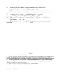 Form DWR469AP Application to Retire an Irrigation Grandfathered Right for a Non-irrigation (Type I) Use - Arizona, Page 2