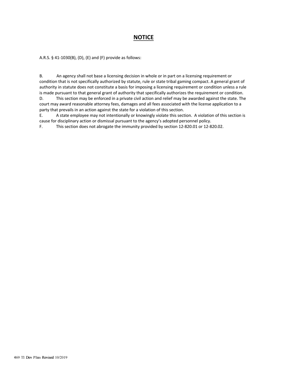 Application for Development Plan Approval to Retire an Irrigation Grandfathered Right for a Non-irrigation (Type 1) Use - Arizona, Page 2