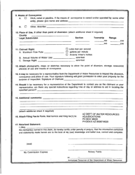 Statement of Claimant Form for Other Uses - Verder River Watershed - Arizona, Page 2