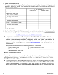 Application for a Certificate of Assured Water Supply - Arizona, Page 5