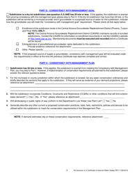 Application for Re-issuance of a Certificate of Assured Water Supply - Arizona, Page 7