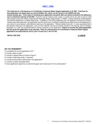 Application for Re-issuance of a Certificate of Assured Water Supply - Arizona, Page 8