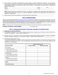 Application for a Water Report - Arizona, Page 4