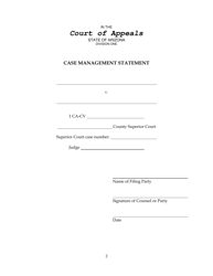 Form 8 Case Management Statement - Arizona, Page 2