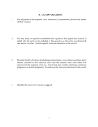 Form 8 Case Management Statement - Arizona, Page 4