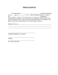 Form 16 Form of Brief - Arizona, Page 8