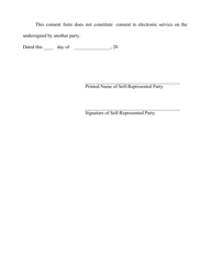 Form 25 Consent for Electronic Distribution by the Court of Appeals Clerk - Arizona, Page 2