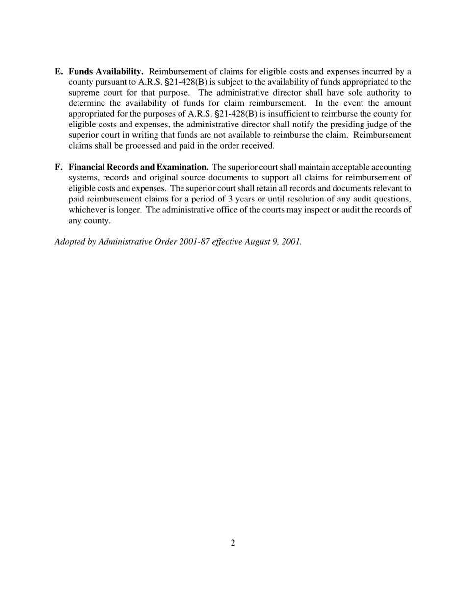 Reimbursement Claim for State Grand Jury Expenses - Arizona, Page 2