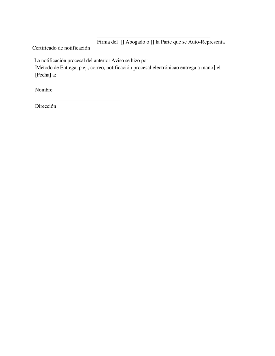 Formulario 3 Aviso De Apelacion / Aviso De Contraapelacion / Aviso Enmendado De Apelacion - Arizona (Spanish), Page 3