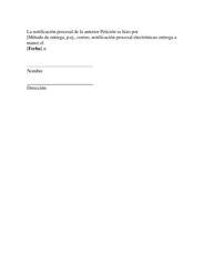Formulario 18 Peticion Para Extension De Tiempo Para Radicar El Escrito - Arizona (Spanish), Page 2