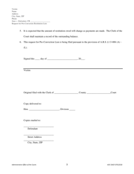 Form AOC GN2F Request for Pre-conviction Restitution Lien - Arizona, Page 3