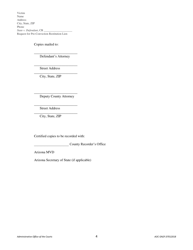 Form AOC GN2F Request for Pre-conviction Restitution Lien - Arizona, Page 4