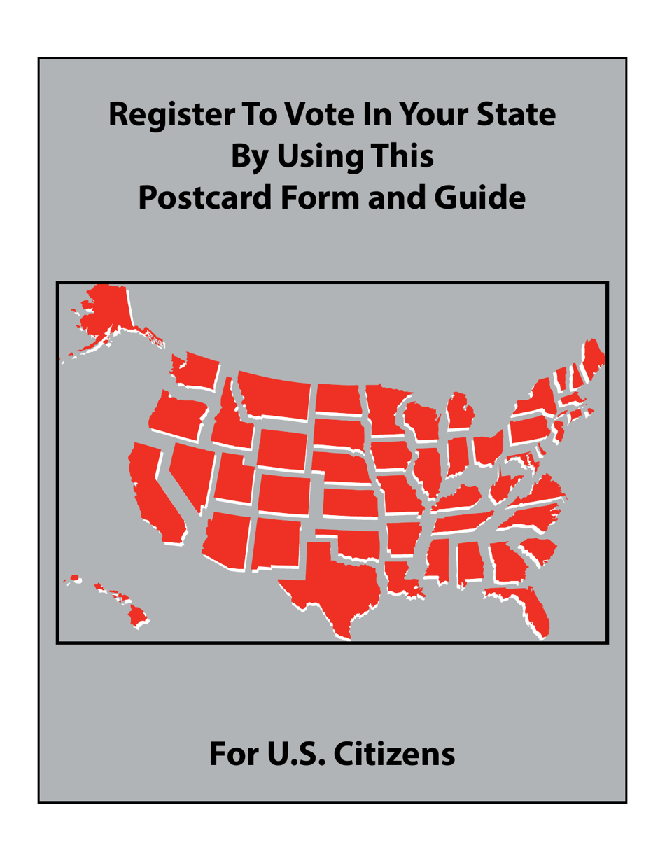 Register to Vote in Your State by Using This Postcard Form and Guide, Page 1