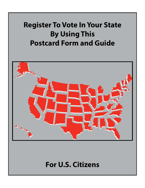 Register to Vote in Your State by Using This Postcard Form and Guide