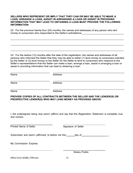 Form SOSBS_TSRS Telephone Seller Registration - Arizona, Page 11