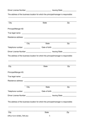 Form SOSBS_TSRS Telephone Seller Registration - Arizona, Page 5