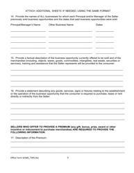 Form SOSBS_TSRS Telephone Seller Registration - Arizona, Page 9