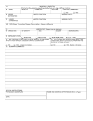 Form F-2 Medical Examination Report - Arkansas, Page 2