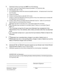 Petition to Seal Felony Under Act 1460 of 2013 - Arkansas, Page 2