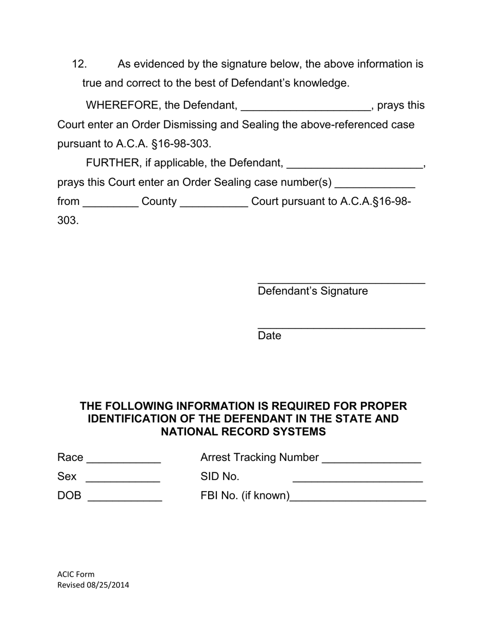 Petition to Dismiss and Seal Offense in Pre-adjudication Drug Court Proceeding Pursuant to a.c.a. 16-98-303 - Arkansas, Page 3