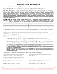Application for Crime Victim Compensation - Arkansas, Page 6