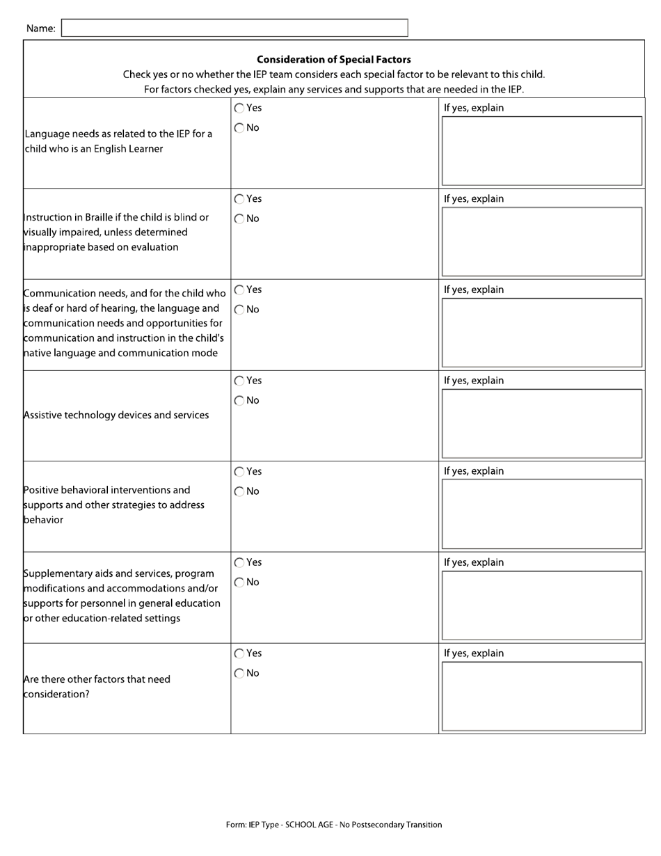 Individualized Education Program (Iep) - School Age - No Postsecondary Transition - Arkansas, Page 3