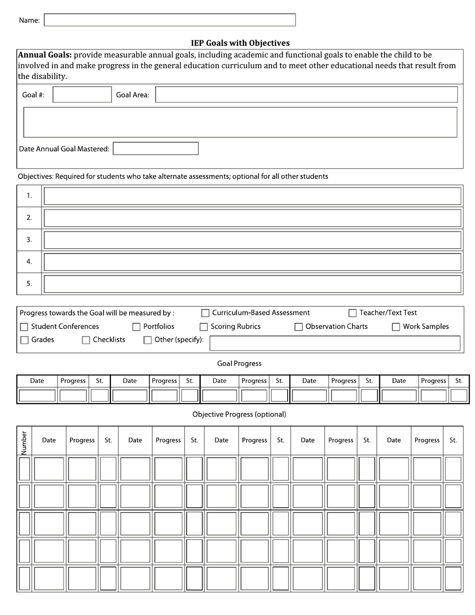 Individualized Education Program (Iep) - School Age - No Postsecondary Transition - Arkansas, Page 6