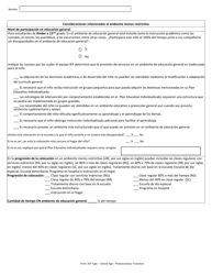 Programa De Educacion Individualizado - Edad Escolar (Transicion Post-secundaria) - Arkansas (Spanish), Page 12