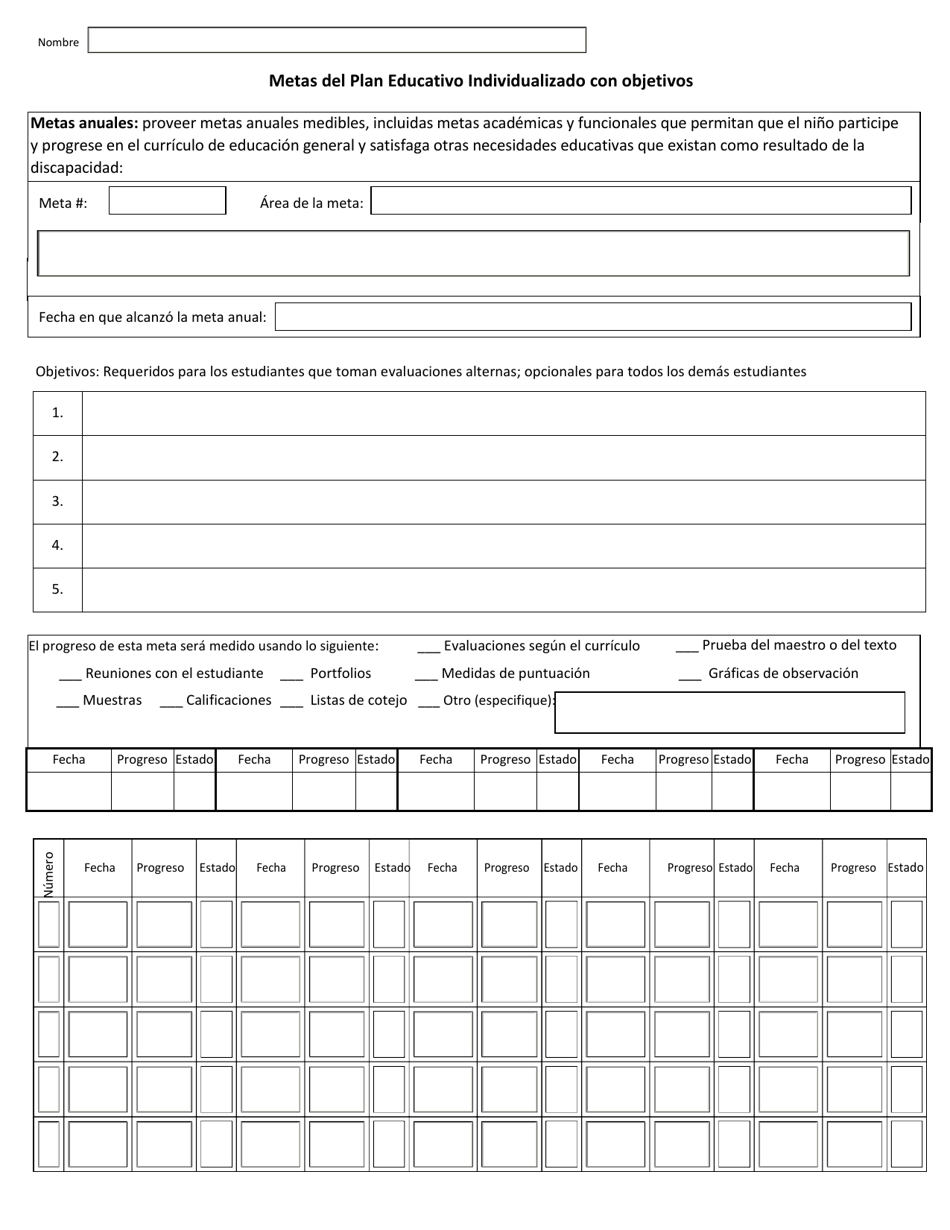 Programa De Educacion Individualizado - Ninez Temprana - Arkansas (Spanish), Page 7