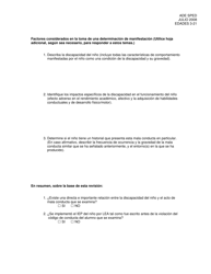 Revision De Determinacion De Manifestacion - Arkansas (Spanish), Page 2