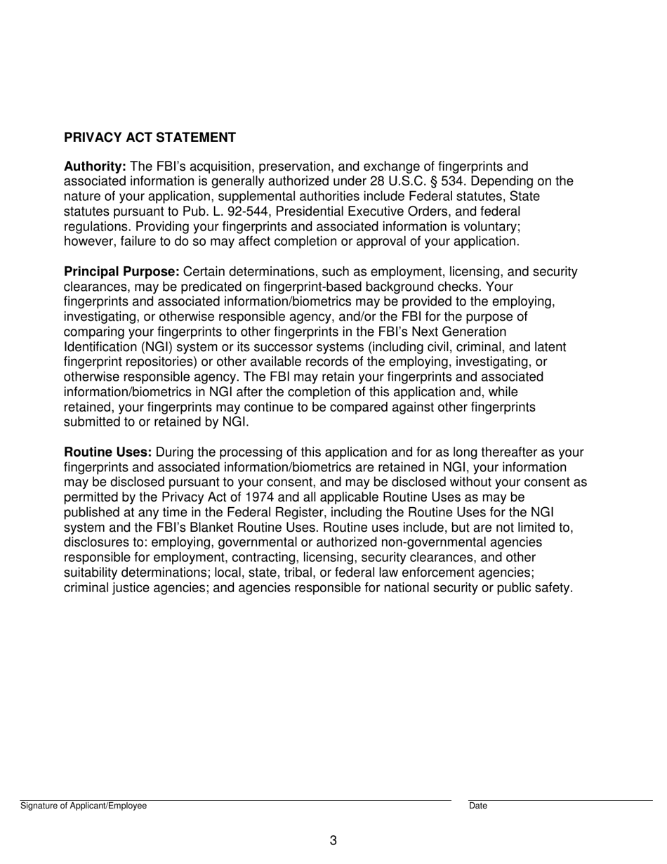 Form DMS-736 Request for Criminal Record Check - Arkansas, Page 3