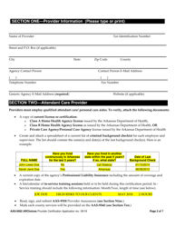Form AAS-9582 Archoices in Homecare Provider Application - Arkansas, Page 2