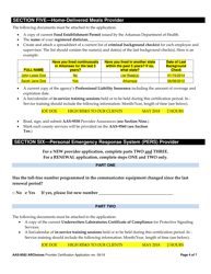 Form AAS-9582 Archoices in Homecare Provider Application - Arkansas, Page 4