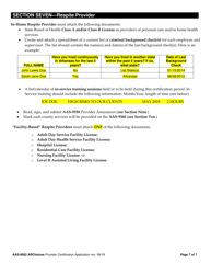 Form AAS-9582 Archoices in Homecare Provider Application - Arkansas, Page 7