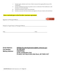 Form AAS-9582 Targeted Case Management Provider Application - Arkansas, Page 6