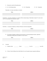 Form DMS-803 Application for License to Conduct an Assisted Living Facility - Arkansas, Page 2