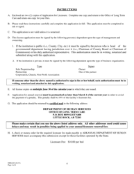 Form DMS-803 Application for License to Conduct an Assisted Living Facility - Arkansas, Page 4