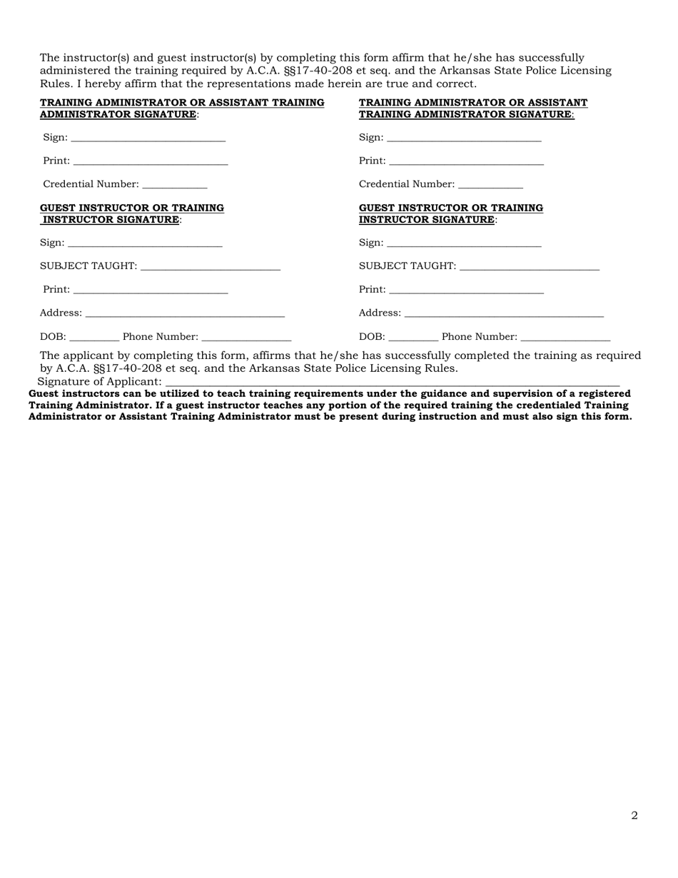 Cso Refresher Training Page - Arkansas, Page 2