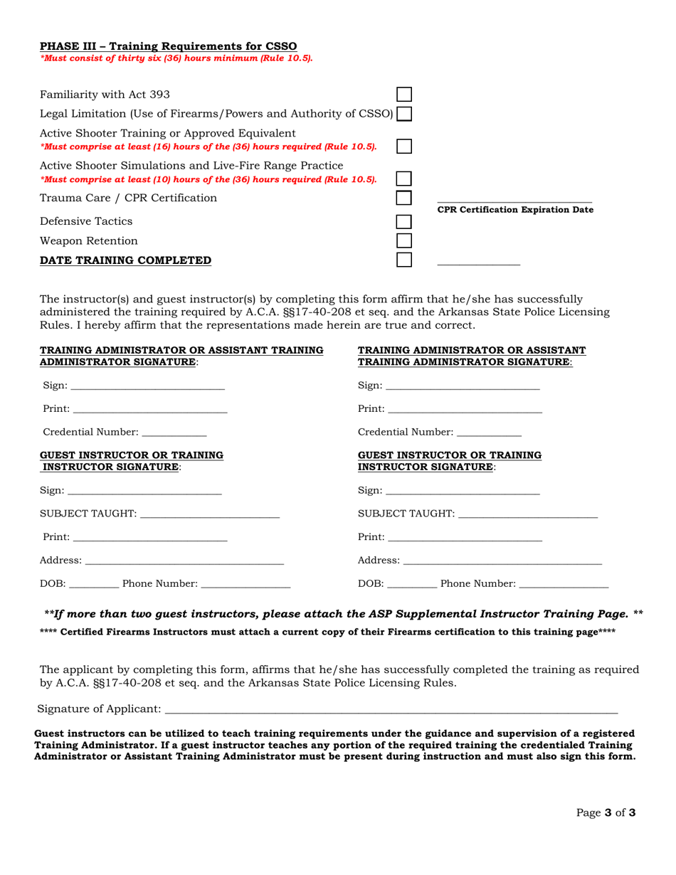 Csso Training Page - Arkansas, Page 3